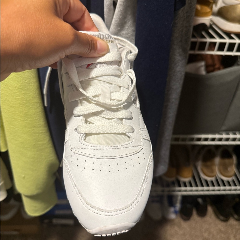 White Classic Reebok Sneakers